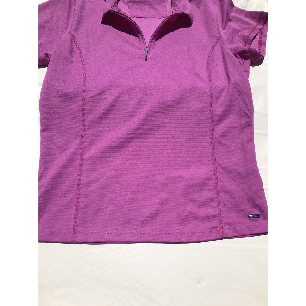 Bermuda Sands Golf Shirt Sleeveless Women Large Purple Button Up Collar - Picture 5 of 5